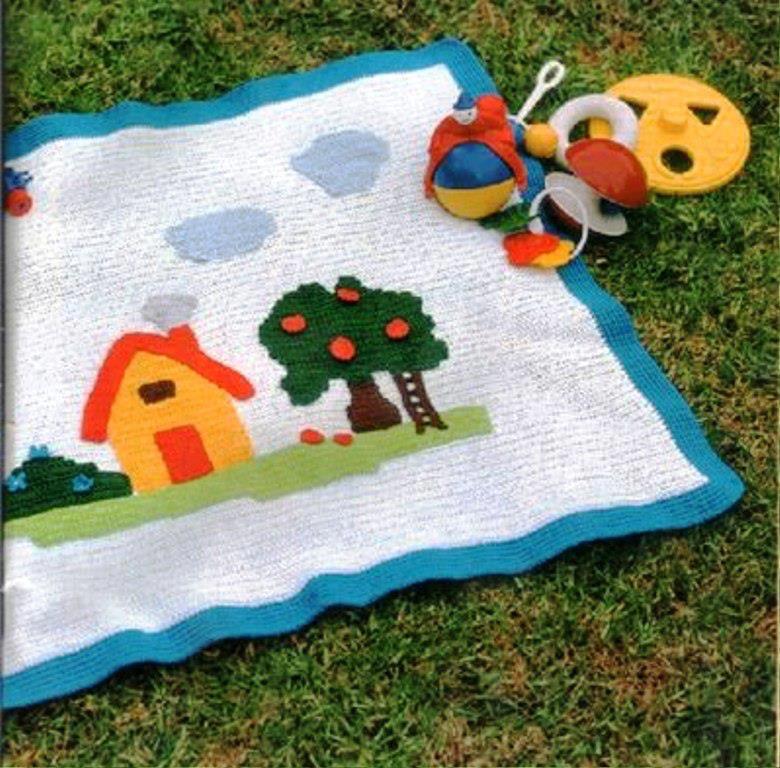 Orgu battaniye bebek - Örgü Battaniye Modelleri