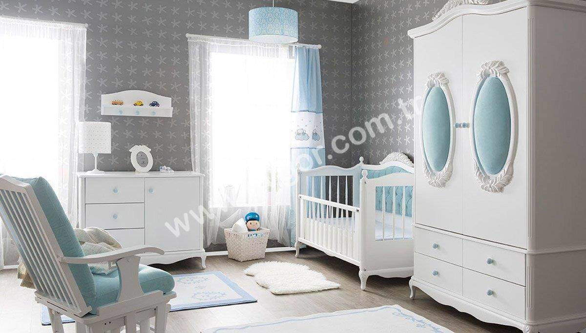 beyaz erkek bebek odasi modeli - Erkek Bebek Odası Tasarımları