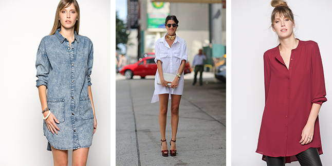 gomlek elbiseler 2015 - Yeni Trend Gömlek Elbise Modelleri