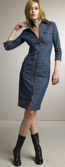 jean elbise modeli - Yaz Mevsiminin En Trendi: Elbise Modelleri