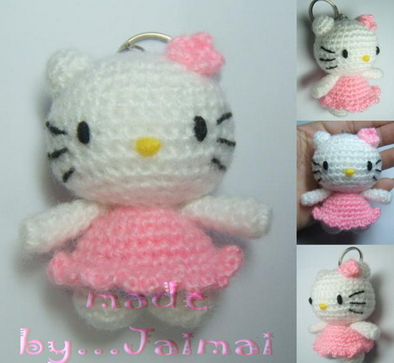 Amigurumi sevimli Kedi Anahtarlık Yapımı