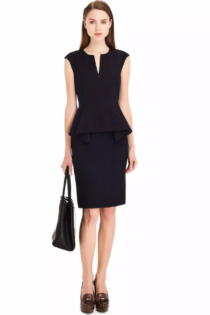 Ofis Siyah Elbise Kombini - Ofis İ&ccedil;in Yazlık Elbise Modelleri