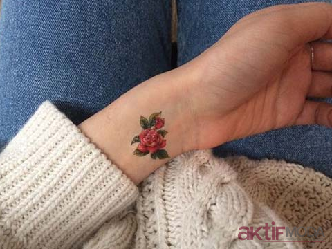 Renkli Minimalist Dövmeleri