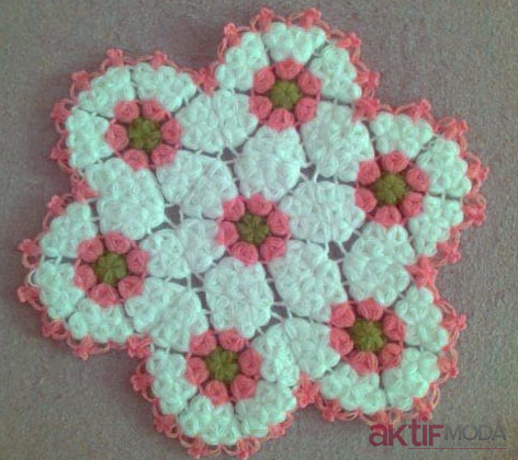 Çiçek Şekli Lif Desenleri