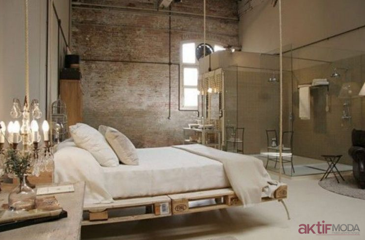 Ahşap Paletten Salıncak Yatak