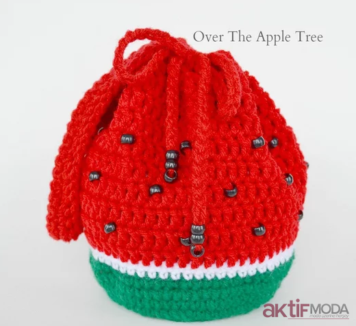 Amigurumi Karpuz Sırt Çantası Modeli