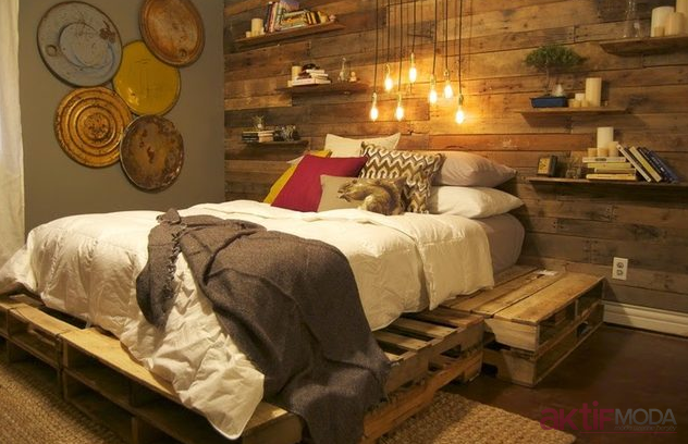 Tahta Palet Yatak Yapımı