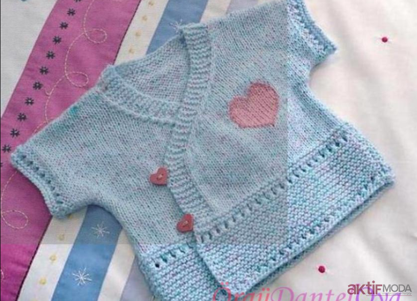 Örgü Kız Bebek Yelek Yapımı
