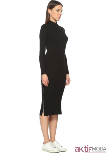 Balıkçı Yaka Triko Elbise Modelleri 2023