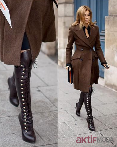 Bağcıklı Çizme Kombin Önerileri