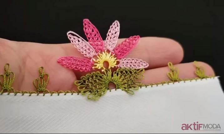 İğne Oyası Papatya Modeli Yapılışı Modeli