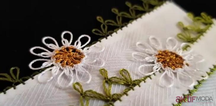 İğne Oyası Papatya Modeli Yapılışı