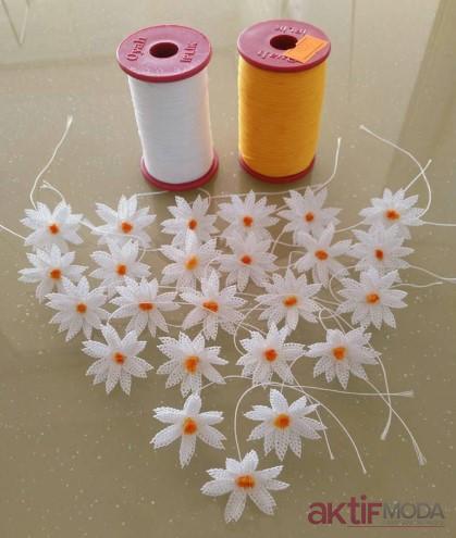 İğne Oyası Papatya Yapılışı Modelleri