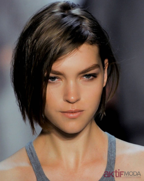 Asimetrik Kısa Saç Modelleri