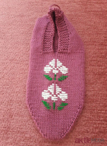 2023 Çiçekli El İşi Patik Modelleri