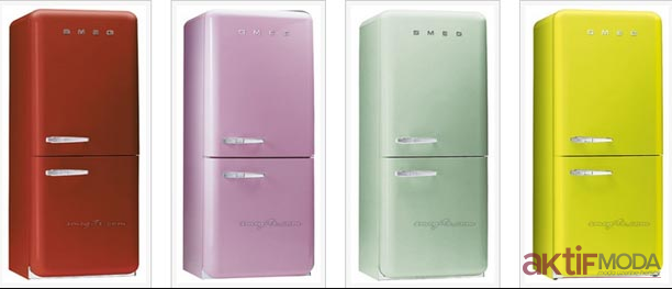 Renkli Vintage Buzdolabı Modelleri 2019 - Renkli Buzdolabı Modelleri