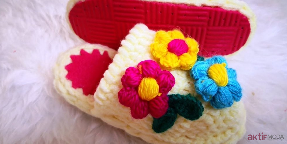 Kız Örgü Terlik Modelleri 2023