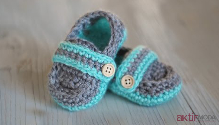 Örgü Erkek Çocuk Terlikleri 2023