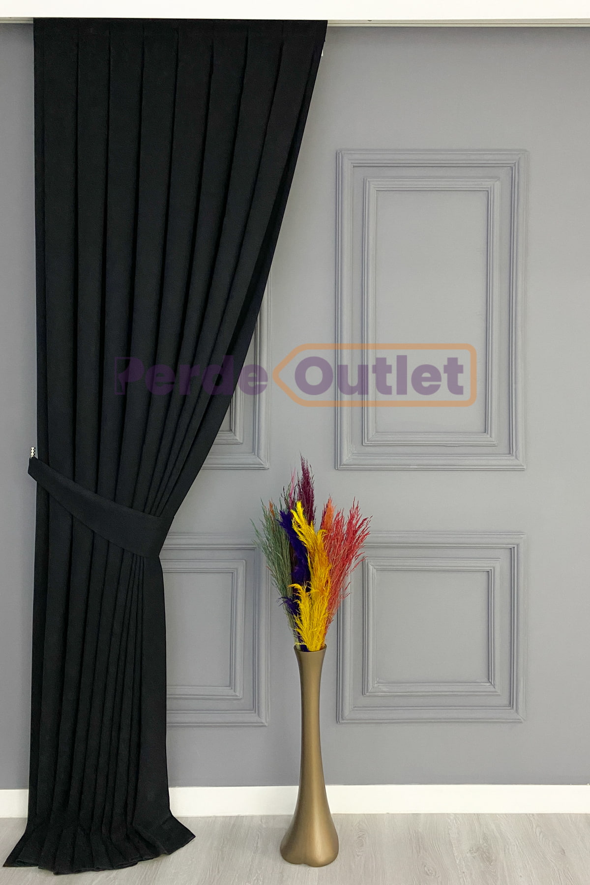 siyah fon perde 2 1200x1800 1 - 2022 Salon Dekorasyonu İ&ccedil;in Perde Fikirleri